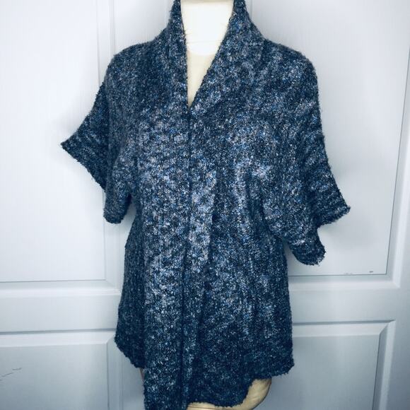 Nomadic Traders Small Sweater Cardigan bell sleeve Knit Short Sleeve - Picture 2 of 5